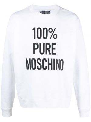 Raštuotas medvilninis džemperis Moschino