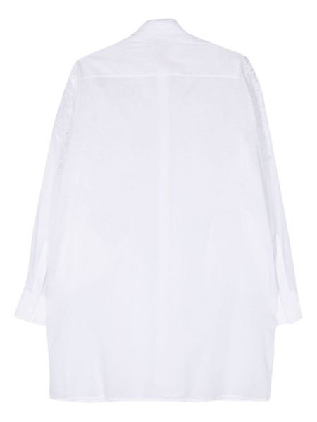 Geblümte hemd aus baumwoll Ermanno Scervino weiß