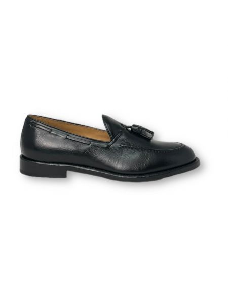 Czarne loafers Corvari