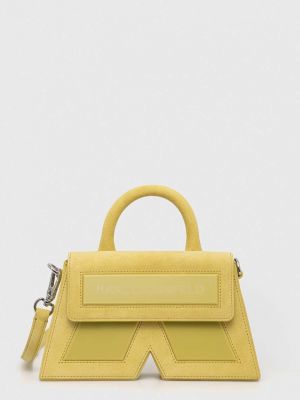 Велурени чанта през рамо Karl Lagerfeld жълто