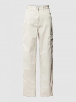 Beżowe spodnie cargo Calvin Klein Jeans