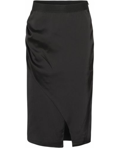 Jednofarebná priliehavá sukňa z polyesteru 2ndday - čierna