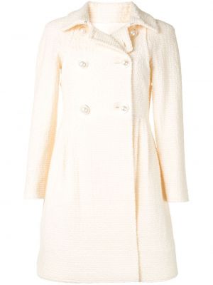 Manteau en tweed Chanel Pre-owned blanc
