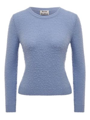 Кашемировый шерстяной пуловер Acne Studios голубой