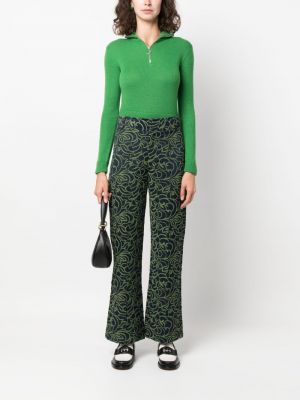 Pantalon en jacquard Destree vert