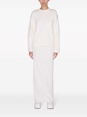 Pullover mit rundem ausschnitt Rosetta Getty weiß