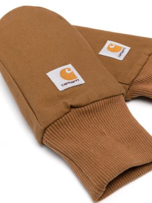Rękawiczki bawełniane Carhartt Wip brązowe