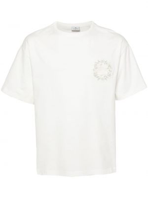 Bavlněné tričko s výšivkou Etro bílé