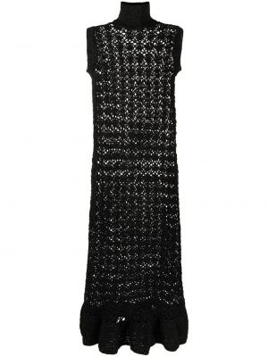 Αμάνικο φόρεμα Ganni μαύρο