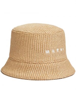 Siuvinėtas kepurė Marni smėlinė