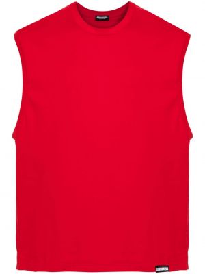 Tričko bez rukávů Dsquared2 červené