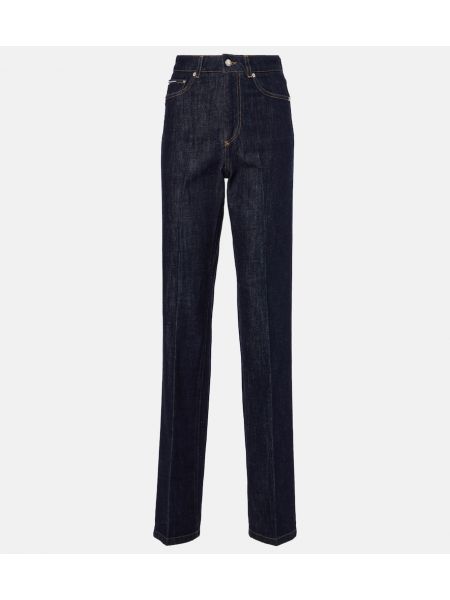 Højtaljet straight jeans Dolce&gabbana blå