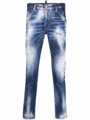 Skinny fit-jeans Dsquared2 blå