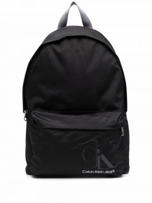 Plecak sportowy z printem Calvin Klein, сzarny