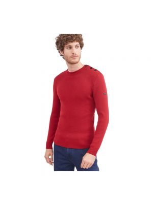 Sweter wełniany Saint James czerwony