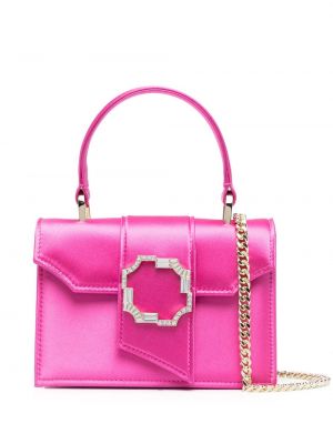 Сатенени шопинг чанта Malone Souliers розово