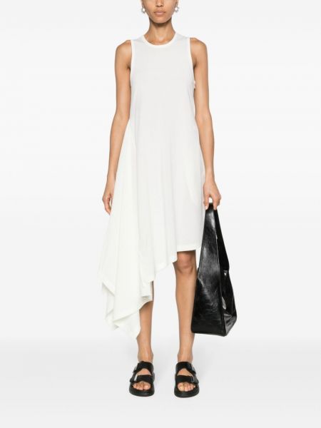 Kleid aus baumwoll mit print Y-3 weiß