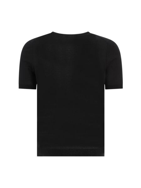 Camiseta de seda Tagliatore negro