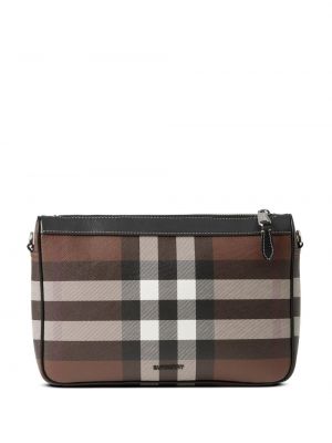 Borsa a quadri con stampa Burberry