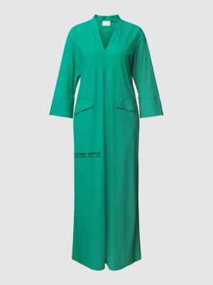 Sukienka długa z nadrukiem Sportalm zielona
