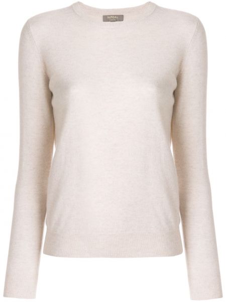 Jersey de tela jersey de cuello redondo N.peal blanco