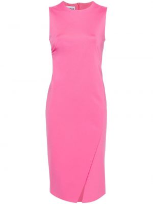 Αμάνικη μίντι φόρεμα Moschino ροζ