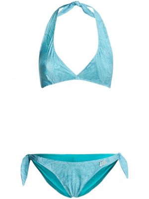 Bikini en cachemire à imprimé Etro bleu
