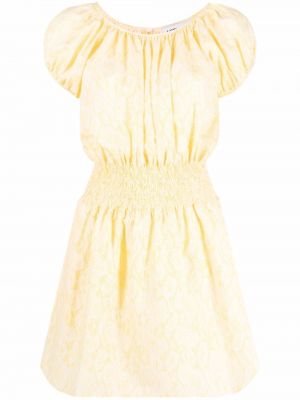 Żółta sukienka z nadrukiem Kenzo