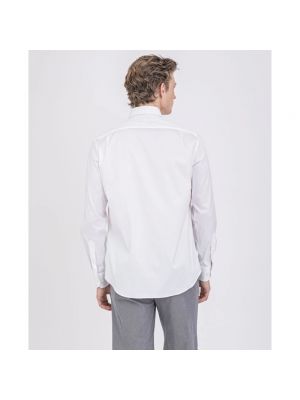 Camisa de algodón manga larga Paul & Shark blanco