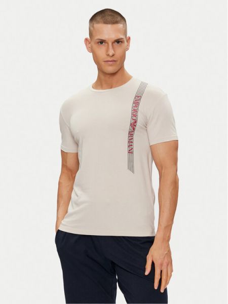 Koszulka Emporio Armani Underwear beżowa