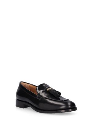 Pantofi loafer din piele Max Mara negru