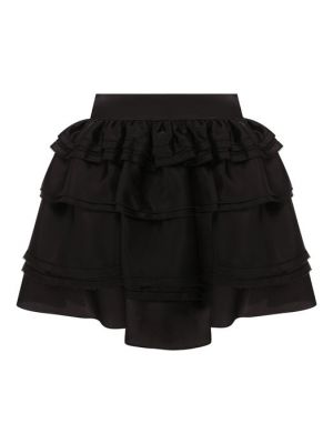 Черная шелковая юбка Alexandre Vauthier