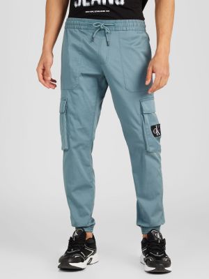 Pantaloni cargo Calvin Klein Jeans blu