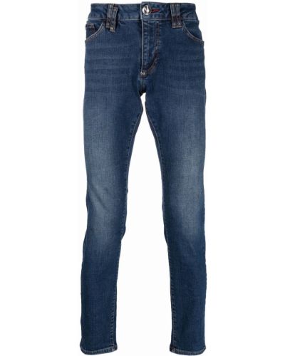 Slim fit skinny fit-jeans Philipp Plein blå