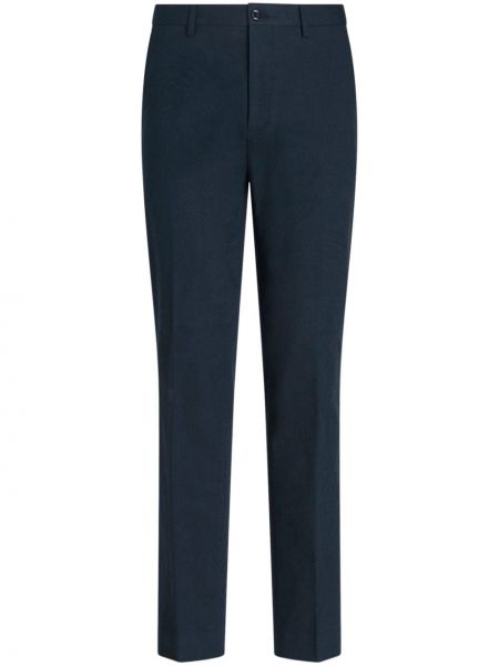Жакардови chino панталони с пейсли десен Etro синьо