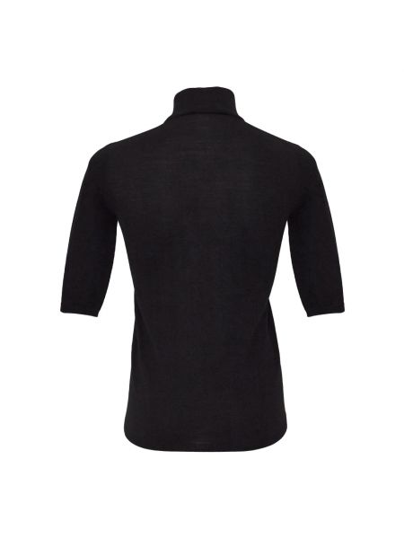 Jersey cuello alto con cuello alto de tela jersey Max Mara negro