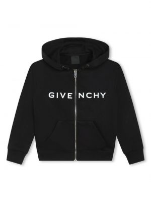 Printti huppari tytöille Givenchy Kids musta