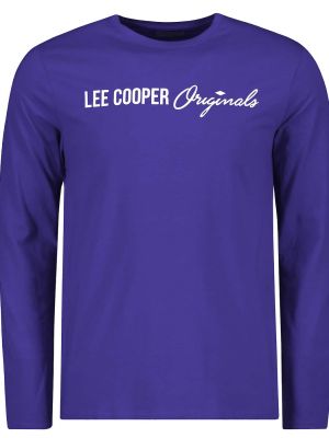 Polo majica z dolgimi rokavi Lee Cooper modra