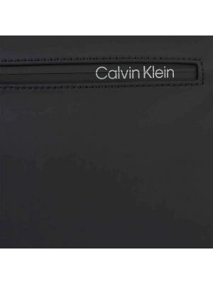 Bolso para portátiles de algodón Calvin Klein negro