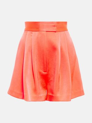 Pantaloncini di raso Alex Perry arancione