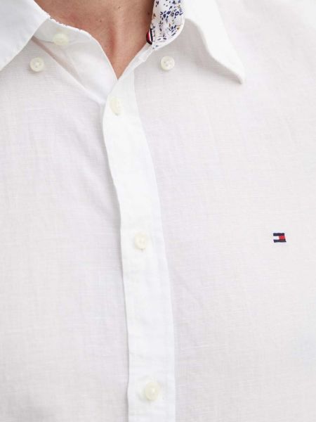 Koszula na guziki puchowa Tommy Hilfiger biała