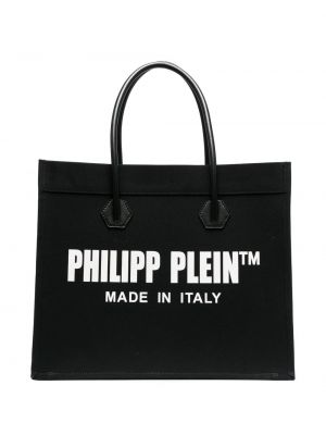 Bolso shopper con estampado Philipp Plein negro