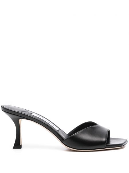 Mules en cuir Jimmy Choo noir