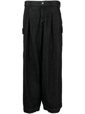 Voľné džínsy Yohji Yamamoto čierna