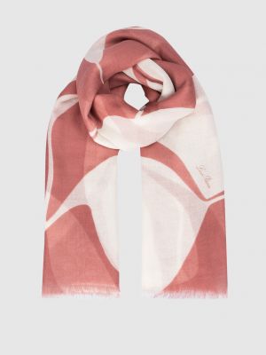 Шовковий шарф з принтом Loro Piana рожевий