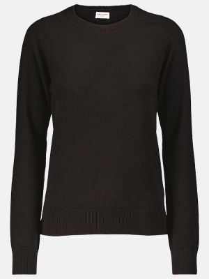 Кашмирен пуловер с дълъг ръкав Saint Laurent черно