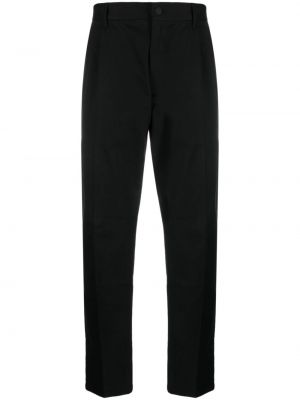 Pamut egyenes szárú nadrág Calvin Klein fekete