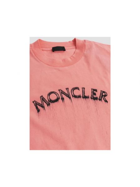 Koszulka Moncler różowa