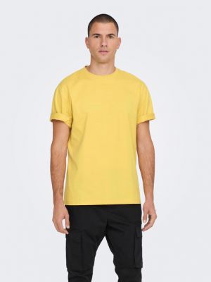 Тениска Only жълто