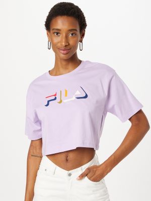 T-shirt à motif mélangé Fila violet